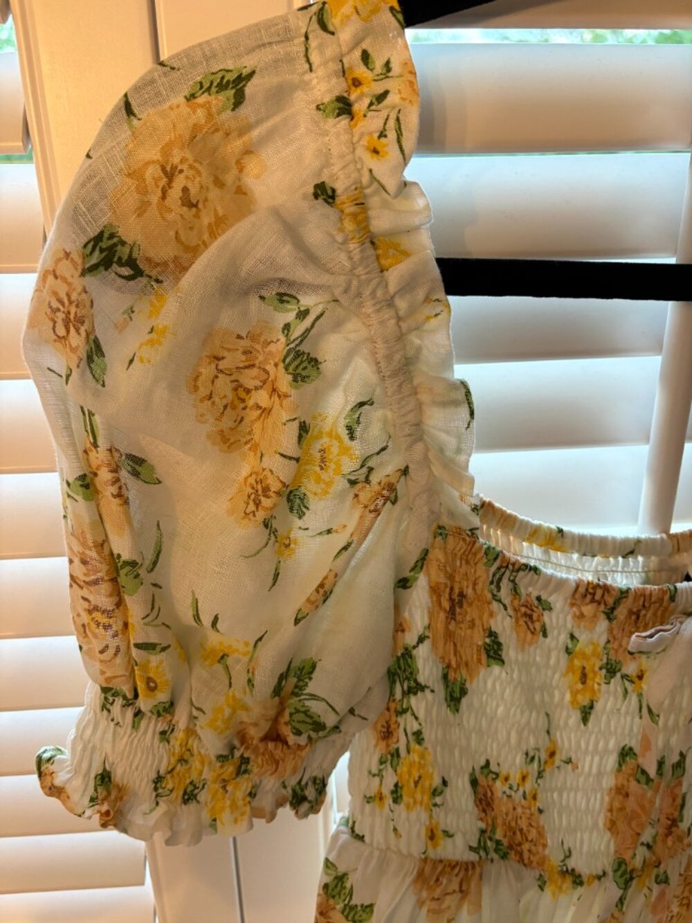 🌼 Faithfull The Brand Floral Puff Sleeve Mini Dress – Size S (US 4) - Picture 3 of 7